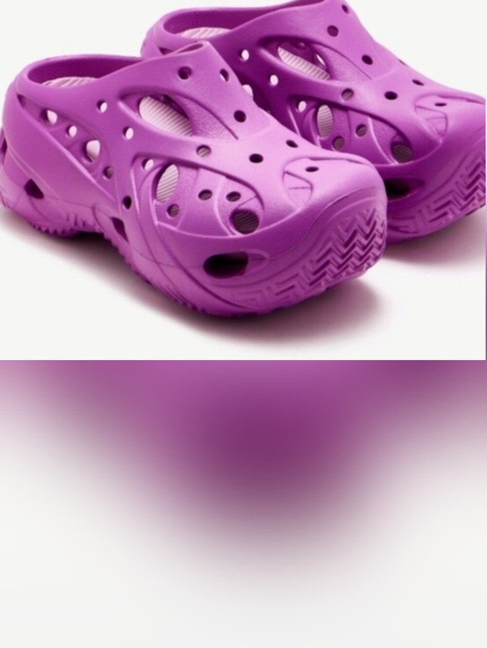 Crocs -  Lightweight Pink Purple  Slip-On Clogs